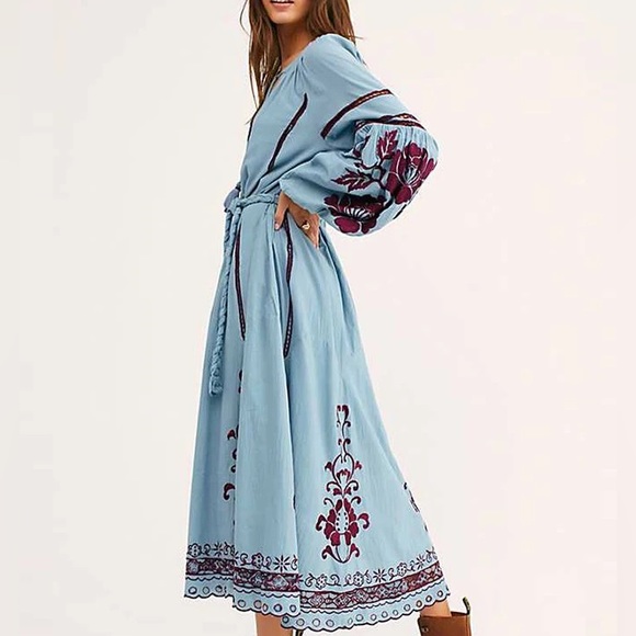 Lena Vie French Romance In Bloom Midi Dress - Picture 2 of 6